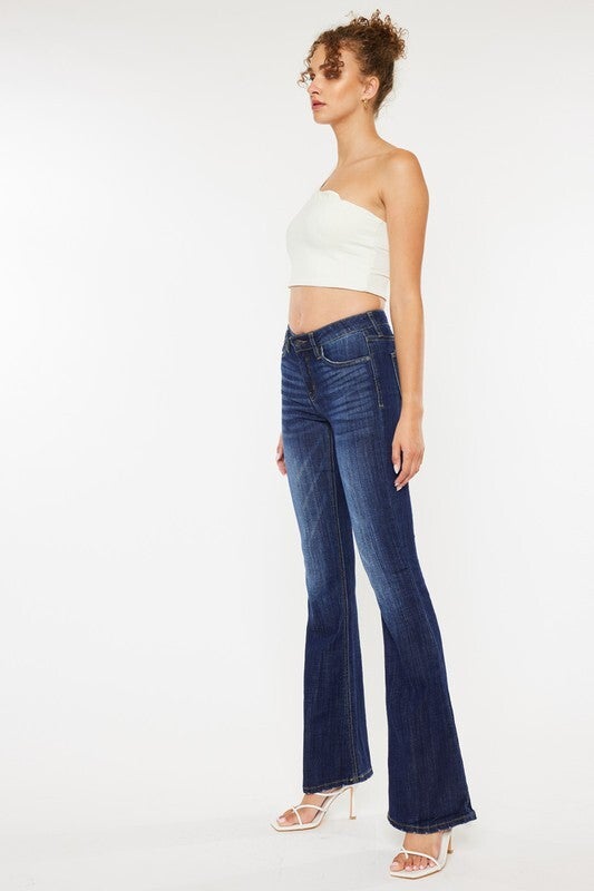 Kancan Crossover Flare Jeans - Haley Wash – Rowdy Rags