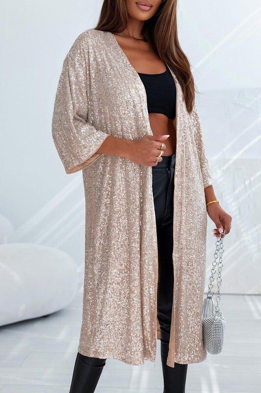 Sequin Duster Kimono | Mustard Seed Boutique